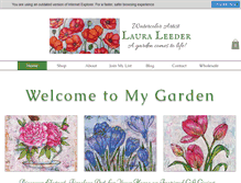 Tablet Screenshot of lauraleeder.com